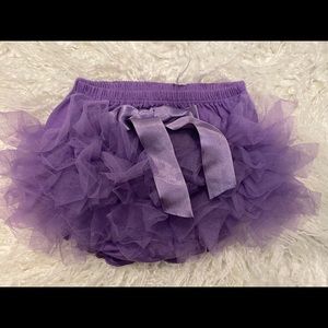 Ruffle butts purple diaper cover 0/6m